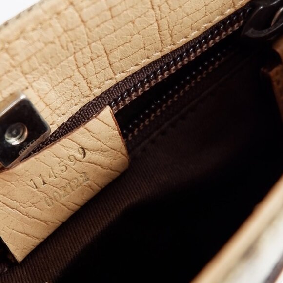 Authentic Preowned Gucci Beige GG Canvas Mini Handbag - Picture 14 of 16